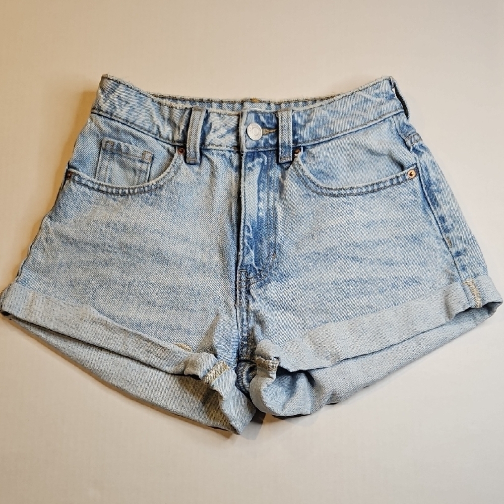 Pacsun Mom Jean Short Blue Denim Size 23